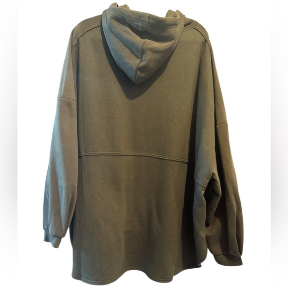 Savage X Fenty Deep Forest Green Oversized Pullover Xssential Hoodie 2XL - Picture 2 of 9